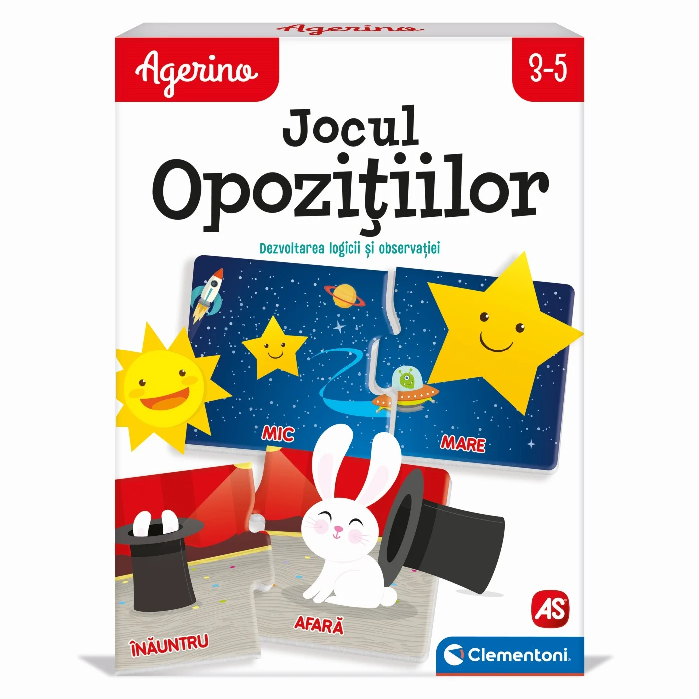 Jocuri si jucarii - Agerino Jocul Opozitiilor - Puzzle Educativ 24 Piese