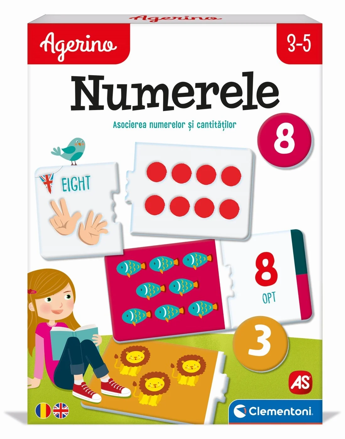 Noutati - Agerino Numerele - Puzzle Educativ de Asociere si Numarare