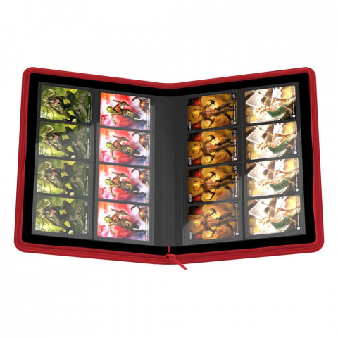 Album Ultimate Guard Zipfolio 320 Xenoskin Red – 16 buzunare  cu fermoar [4]