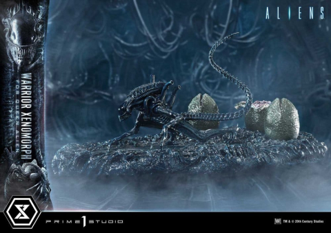 Aliens (Film) Ultimate Diorama Masterline Statue Warrior Xenomorph for Queen Alien 23 cm [1]