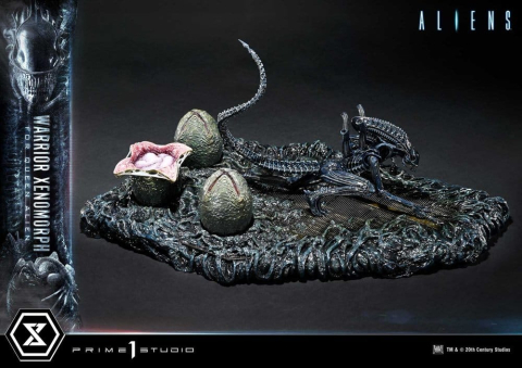 Aliens (Film) Ultimate Diorama Masterline Statue Warrior Xenomorph for Queen Alien 23 cm [8]