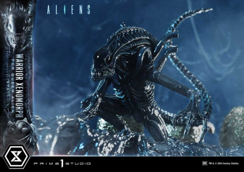 Aliens (Film) Ultimate Diorama Masterline Statue Warrior Xenomorph for Queen Alien 23 cm [2]