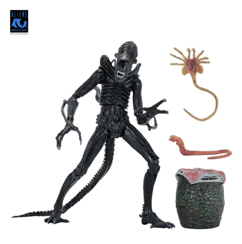 Aliens Ultimate Action Figure Warrior (1986) Xenomorph Black (40th Anniversary) 23 cm [17]