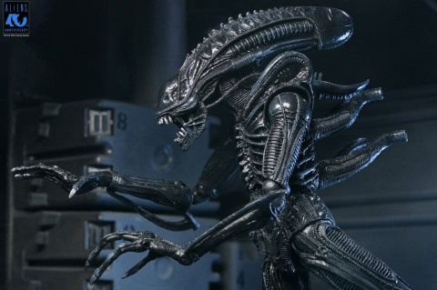 Aliens Ultimate Action Figure Warrior (1986) Xenomorph Black (40th Anniversary) 23 cm [14]