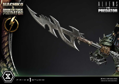 Aliens vs. Predator (Comic) Ultimate Premium Masterline Statue 1/4 Machiko & Broken Tusk Predator 79 cm [19]