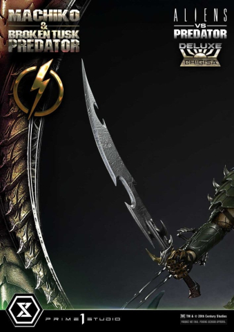Aliens vs. Predator (Comic) Ultimate Premium Masterline Statue 1/4 Machiko & Broken Tusk Predator Deluxe Version 84 cm [23]