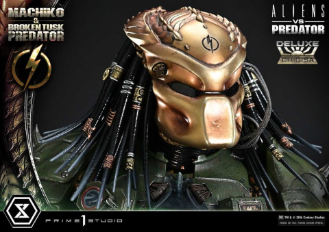 Aliens vs. Predator (Comic) Ultimate Premium Masterline Statue 1/4 Machiko & Broken Tusk Predator Deluxe Version 84 cm [15]