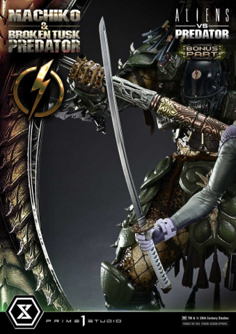 Aliens vs. Predator (Comic) Ultimate Premium Masterline Statue 1/4 Machiko & Broken Tusk Predator DX Bonus Version 84 cm [6]