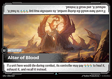 Singles Trading Card Games - Altar of Blood Unleashed - Singles 206 FOILED