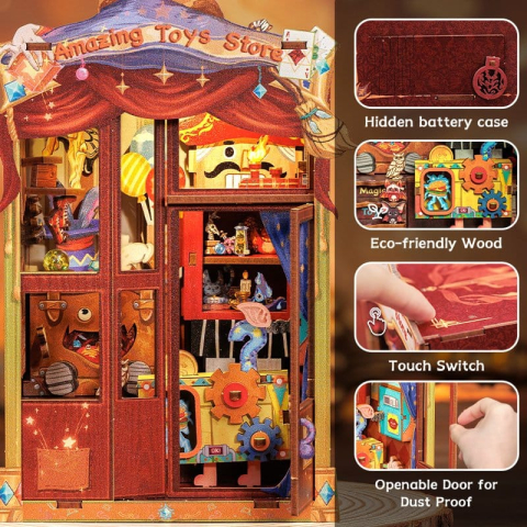 Amazing Toys Store - DIY Book Nook Kit cu LED [2]