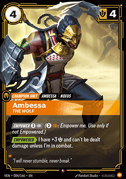 Riftbound: League of Legends Singles - Ambessa, The Wolf (V.1 - Rare) 084 Foiled