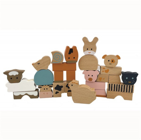 Animale din cuburi de lemn, Egmont Toys [1]