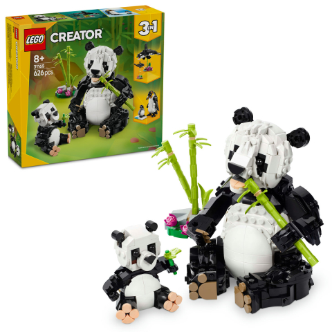 Reduceri - LEGO Creator 3 în 1 Animale sălbatice: Familia de urşi panda 31165