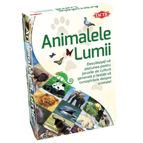 Board Games - Animalele Lumii – Joc educativ Trivia pentru copii si familie