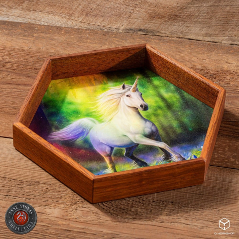 PRECOMENZI - Anne Stokes Dice Tray Chase The Rainbow 20 cm