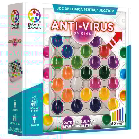 Smart Games - Anti-Virus Original – Joc de logica cu 60 de provocari