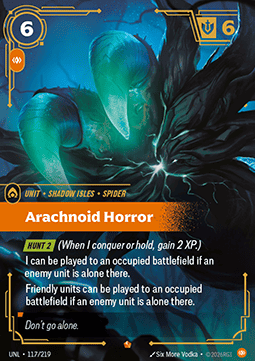 Singles Trading Card Games - Arachnoid Horror Unleashed - Singles 117