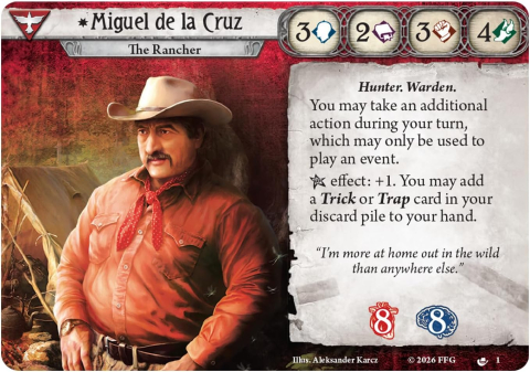 Arkham Horror LCG Miguel de la Cruz Investigator Deck Survivor [2]
