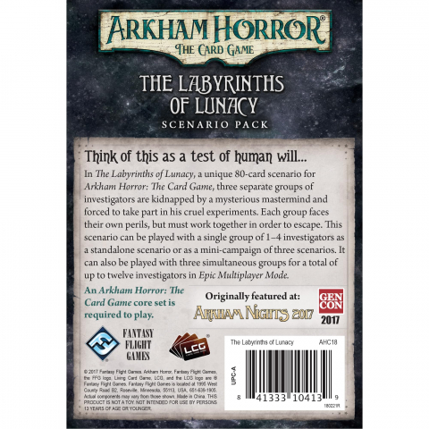 Arkham Horror: The Card Game – Labyrinths Of Lunacy: Scenario Pack [1]