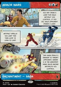 Singles Trading Card Games - Armor Wars 305 FOILED Marvel Super Heroes: Extras - Singles