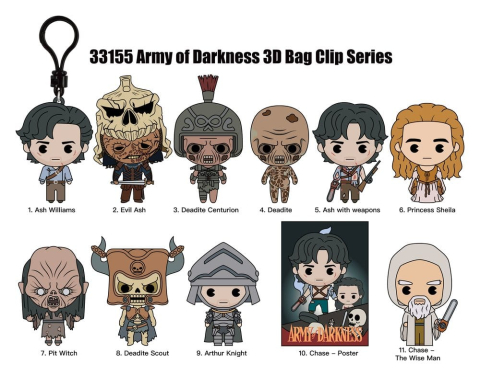 Fashion & Accessories - Army of Darkness 3D PVC Bag Clips Series 1 Blind Bag Display (24)