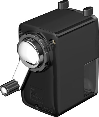 Ascutitoare plastic neagra cu manivela [1]