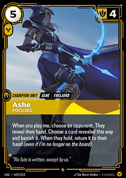 Singles Trading Card Games - Ashe, Focused Unleashed - Singles 169