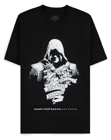 Fashion & Accessories - Assassin's Creed T-Shirt Black Flag Resynched Edward Kenway Size XXL