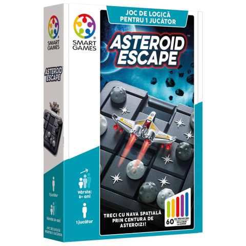 Board Games - Asteroid Escape – Joc de logica cu 60 de provocari (editie in limba romana)