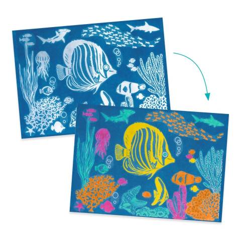 Atelier creativ cianotipie Scene subacvatice, Djeco [1]