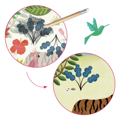 Atelier de transfer Arta naiva Inspired by Le Douanier Rousseau, Djeco [3]