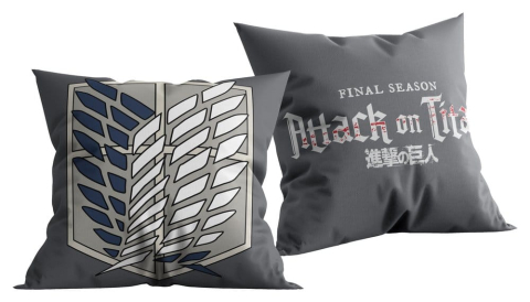 PRECOMENZI - Attack on Titan (Final Season) Pillow Grau 40x40 cm