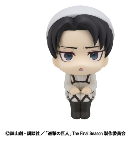 PRECOMENZI - Attack on Titan Look Up PVC Statue Levi Cleaning up Ver. 11 cm