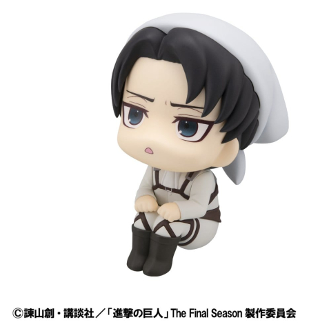 Attack on Titan Look Up PVC Statues Levi Cleaning up Ver. & Mikasa Ackerman (with gift) 11 cm [10]