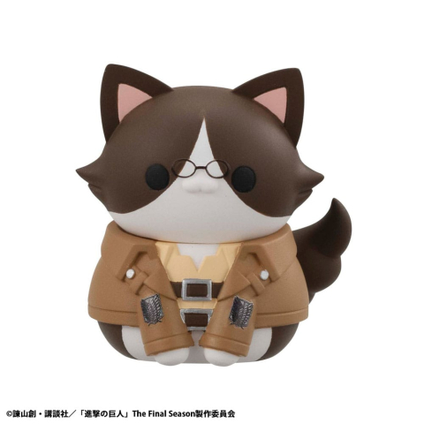 Attack on Titan Mega Cat Project Mini Figures Attack on Tinyan Gathering Scout Regiment danyan! 3 cm Blind Box Display (8) (Repeat) [7]