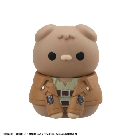 Attack on Titan Mega Cat Project Mini Figures Attack on Tinyan Gathering Scout Regiment danyan! 3 cm Blind Box Display (8) (Repeat) [3]