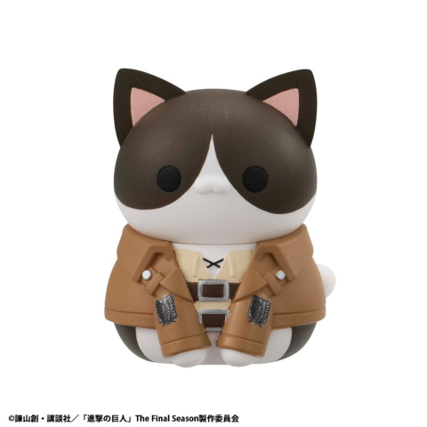 Attack on Titan Mega Cat Project Mini Figures Attack on Tinyan Gathering Scout Regiment danyan! 3 cm Blind Box Display (8) (Repeat) [0]
