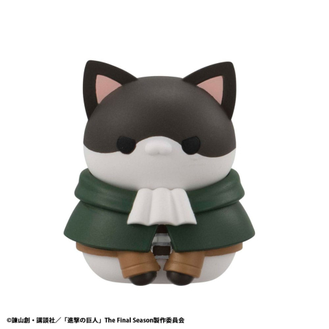Attack on Titan Mega Cat Project Mini Figures Attack on Tinyan Gathering Scout Regiment danyan! 3 cm Blind Box Display (8) (Repeat) [6]
