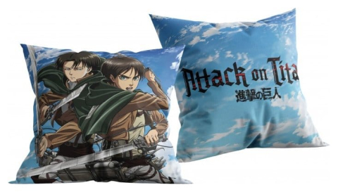 PRECOMENZI - Attack on Titan Pillow Blau 40x40 cm