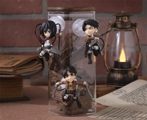 Attack on Titan Tobimas Mini Figures Pack of 6 (with gift) [9]