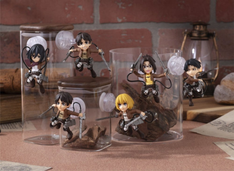 Attack on Titan Tobimas Mini Figures Pack of 6 (with gift) [7]