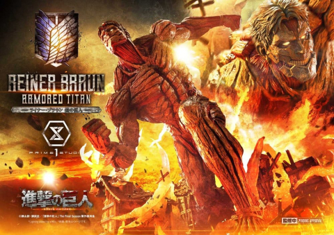 PRECOMENZI - Attack on Titan (TV animation) Ultimate Diorama Masterline Statue Reiner Braun Armored Titan Bonus Version 75 cm