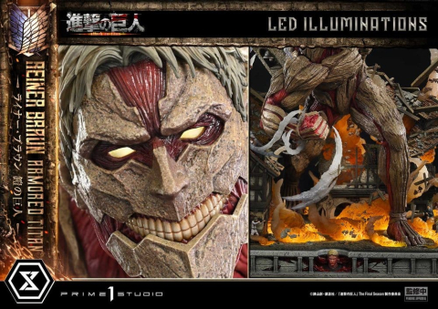 Attack on Titan (TV animation) Ultimate Diorama Masterline Statue Reiner Braun Armored Titan Bonus Version 75 cm [7]