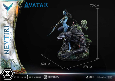 Avatar (Film) Real Elite Masterline Series Statue 1/4 Neytiri & Thanator Deluxe Bonus Version 75 cm [10]