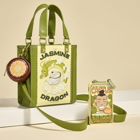 Fashion & Accessories - Avatar: The Last Airbender by Loungefly Canvas Tote Bag with Coin Purse Jasmine Dragon