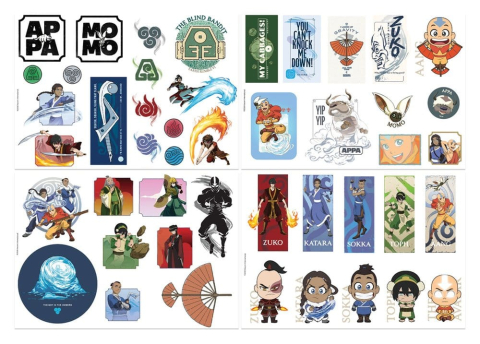 Casa si Cadouri - Avatar: The Last Airbender Tech Sticker Pack