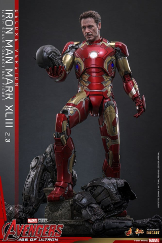 Avengers: Age of Ultron Movie Masterpiece Diecast Action Figure 1/6 Iron Man Mark XLIII (2.0) (Deluxe Version) 32 cm [14]