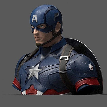 Figurine - Avengers Endgame Coin Bank Captain America 20 cm