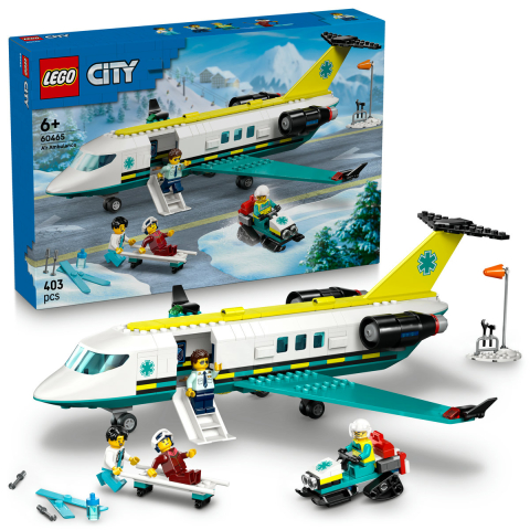 Lego City - LEGO City Avion-ambulanta pentru urgente 60465