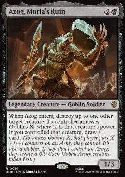 Magic: The Gathering Singles - Azog, Moria's Ruin The Hobbit - Singles 61